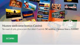 bonus benvenuto Eurobet