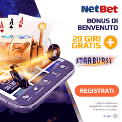 Netbet bonus benvenuto