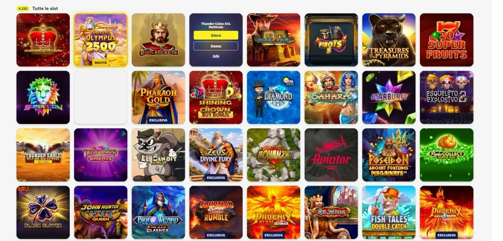 Slot machine su Lottomatica.it