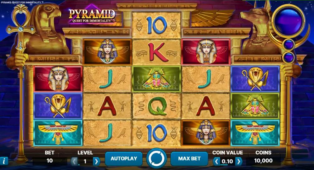 gioco base di pyramid quest for immortality