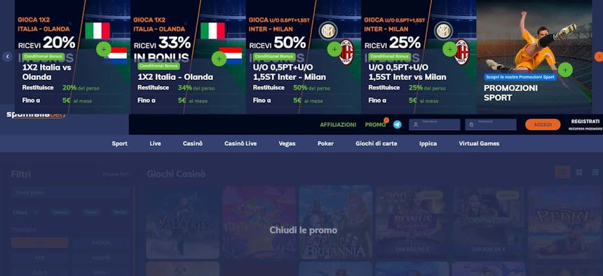 Bonus e Promozioni di SportItaliaBet