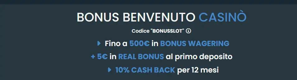Welcome bonus di Fastbet.it