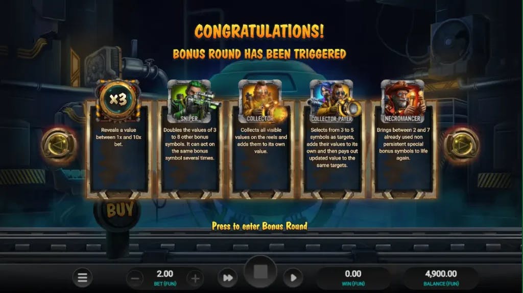 bonus round di money train 3
