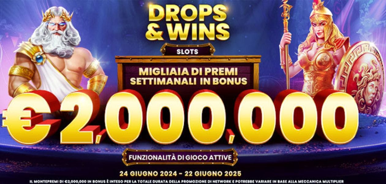 Betsson Casinò: parte la fase 5 del Drops & Wins