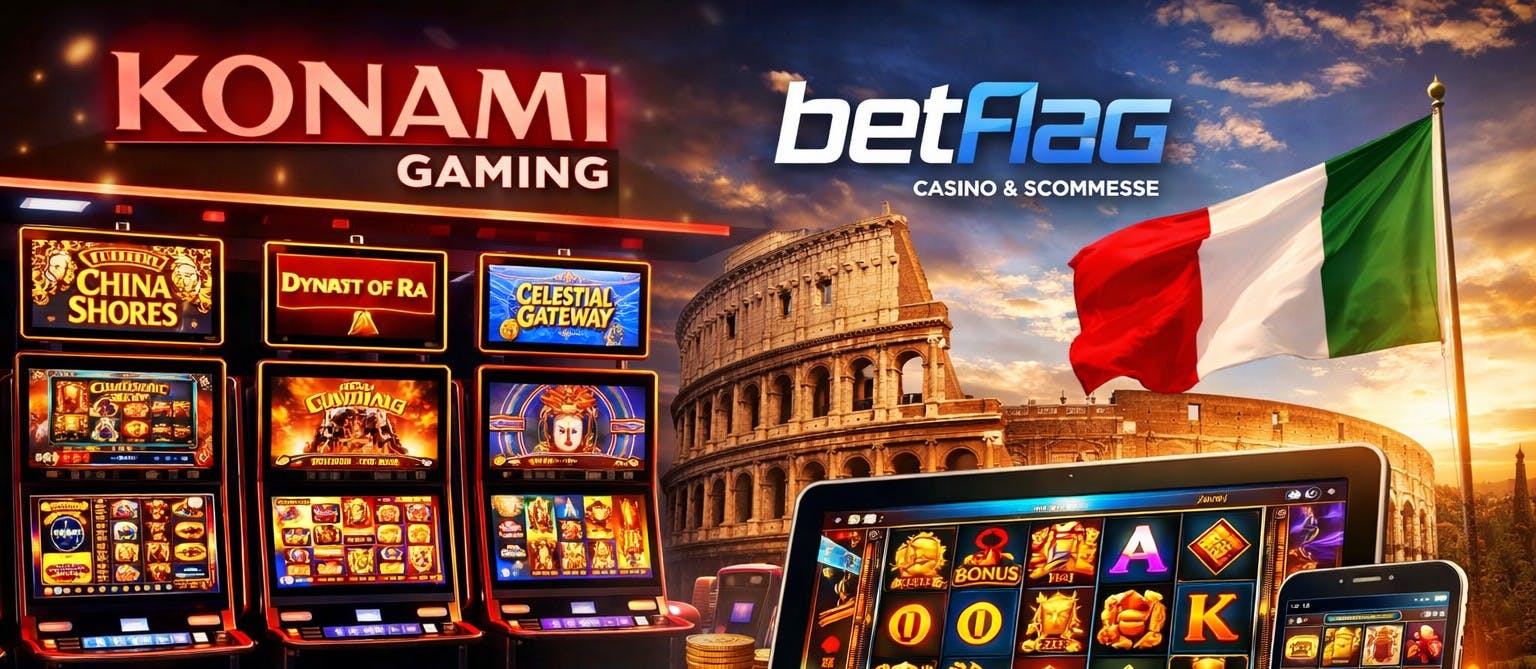Konami Gaming debutta nel mercato delle slot online in Italia grazie alla partnership con Betflag