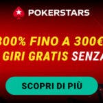 Ottieni il 300% sul primo deposito con il bonus di benvenuto PokerStars