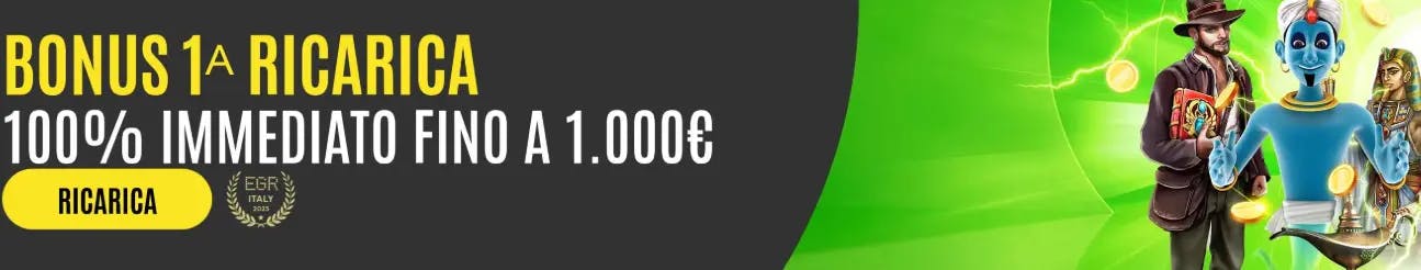 Bonus di benvenuto 888 Casinò: fino a 1000 con il 100% sul primo deposito