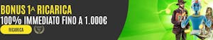 Bonus di benvenuto 888 Casinò: fino a 1000 con il 100% sul primo deposito