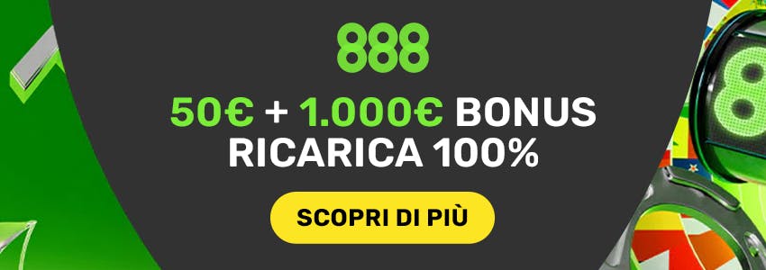 bonus benvenuto 888 casinò