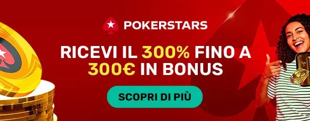 bonus di benvenuto pokerstars