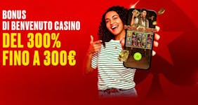 Ottieni il 300% sul primo deposito con il bonus di benvenuto PokerStars