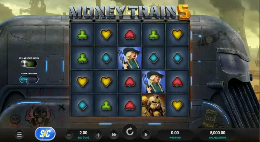 schermata del gioco base money train 5